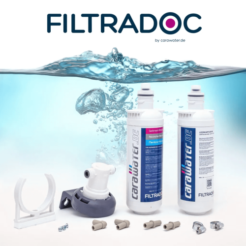 FILTRADOC M Komplettpaket 3-Stufen Frischwasserfilter – bis 30.000 L für Wohnmobil, Camper & Boot