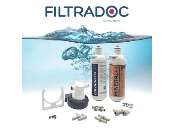 FILTRADOC M Mineral+ Komplettpaket 3-Stufen Wasserfilter – mit Mineralisierung bis 6.000 L