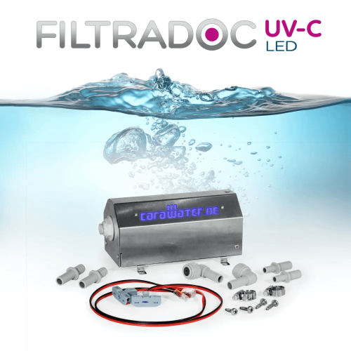 PROTECT+ UV-C-2-VA Wasserdesinfektion 12/24 V bis 8 l/min für Wohnmobil, Camper & Boot