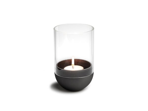 GRAVITY CANDLE Windlicht schwarz