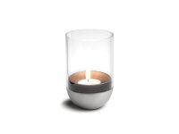 GRAVITY CANDLE Windlicht silber