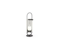 OVAL CANDLE 35 Kerzenhalter schwarz gebürstet