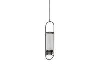 OVAL CANDLE 35 Kerzenhalter schwarz gebürstet
