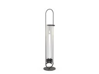 OVAL CANDLE 55 Kerzenhalter schwarz gebürstet