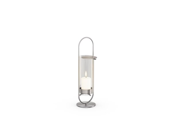 OVAL CANDLE 35 Kerzenhalter silber