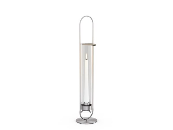 OVAL CANDLE 55 Kerzenhalter silber