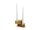HENRY METAL I Kerzenhalter gold