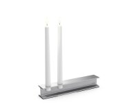 HENRY METAL II Kerzenhalter silber