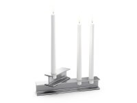HENRY METAL II Kerzenhalter silber