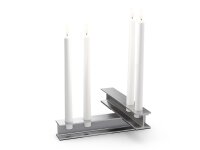 HENRY METAL II Kerzenhalter silber