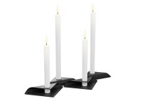 SQUARE CANDLE Kerzenhalter-Set schwarz