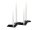 SQUARE CANDLE Kerzenhalter-Set schwarz
