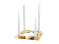 SQUARE CANDLE Kerzenhalter-Set gold