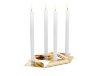 SQUARE CANDLE Kerzenhalter-Set gold