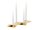 SQUARE CANDLE Kerzenhalter-Set gold