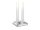 SQUARE CANDLE Kerzenhalter-Set silber