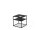 FIRE FRAME Lounge-Tisch mit SPIN air 1200 Einbau all black