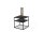 FIRE FRAME Lounge-Tisch mit SPIN air 900 Einbau all black