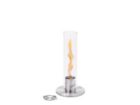SPIN classic 90 Tischfeuer silber