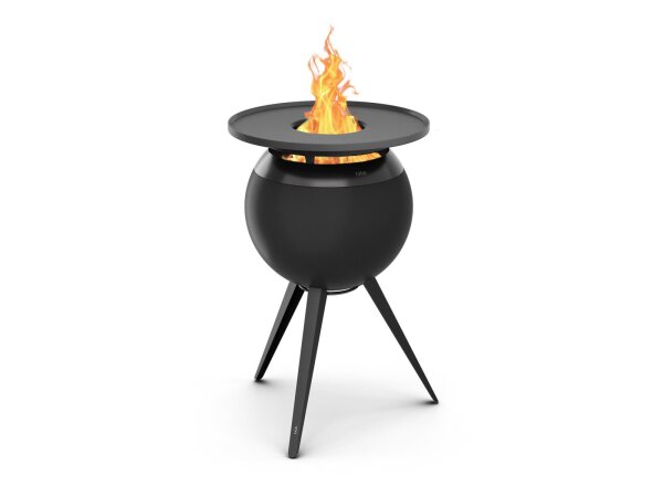 MOON 45 Plancha-Grillset hoch all black