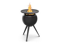 MOON 45 Plancha-Grillset hoch all black