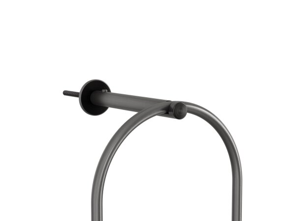 OVAL CANDLE  Wandhalter schwarz gebürstet