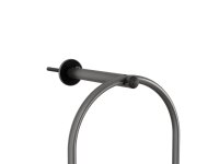 OVAL CANDLE  Wandhalter schwarz gebürstet