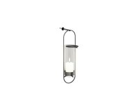OVAL CANDLE  Wandhalter schwarz gebürstet
