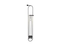 OVAL CANDLE  Wandhalter schwarz gebürstet